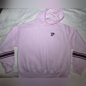 Victoria's Secret PINK  Ivy Fleece Campus Hoodie Pink Tulip Size Small NWT